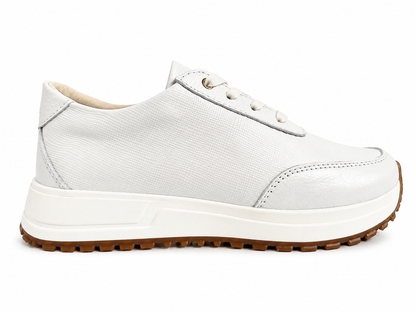 Tenis Oso blanco en cuero