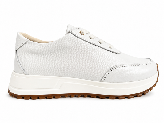 Tenis Oso blanco en cuero