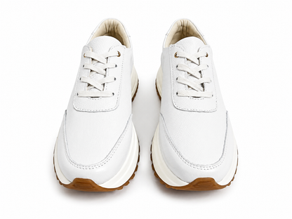 Tenis Oso blanco en cuero