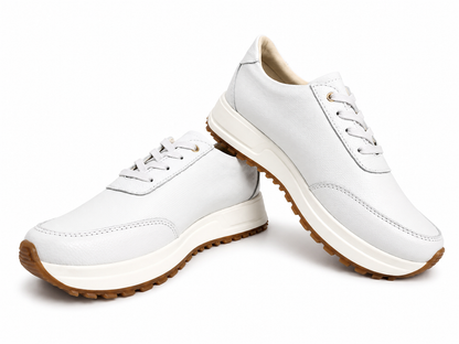 Tenis Oso blanco en cuero