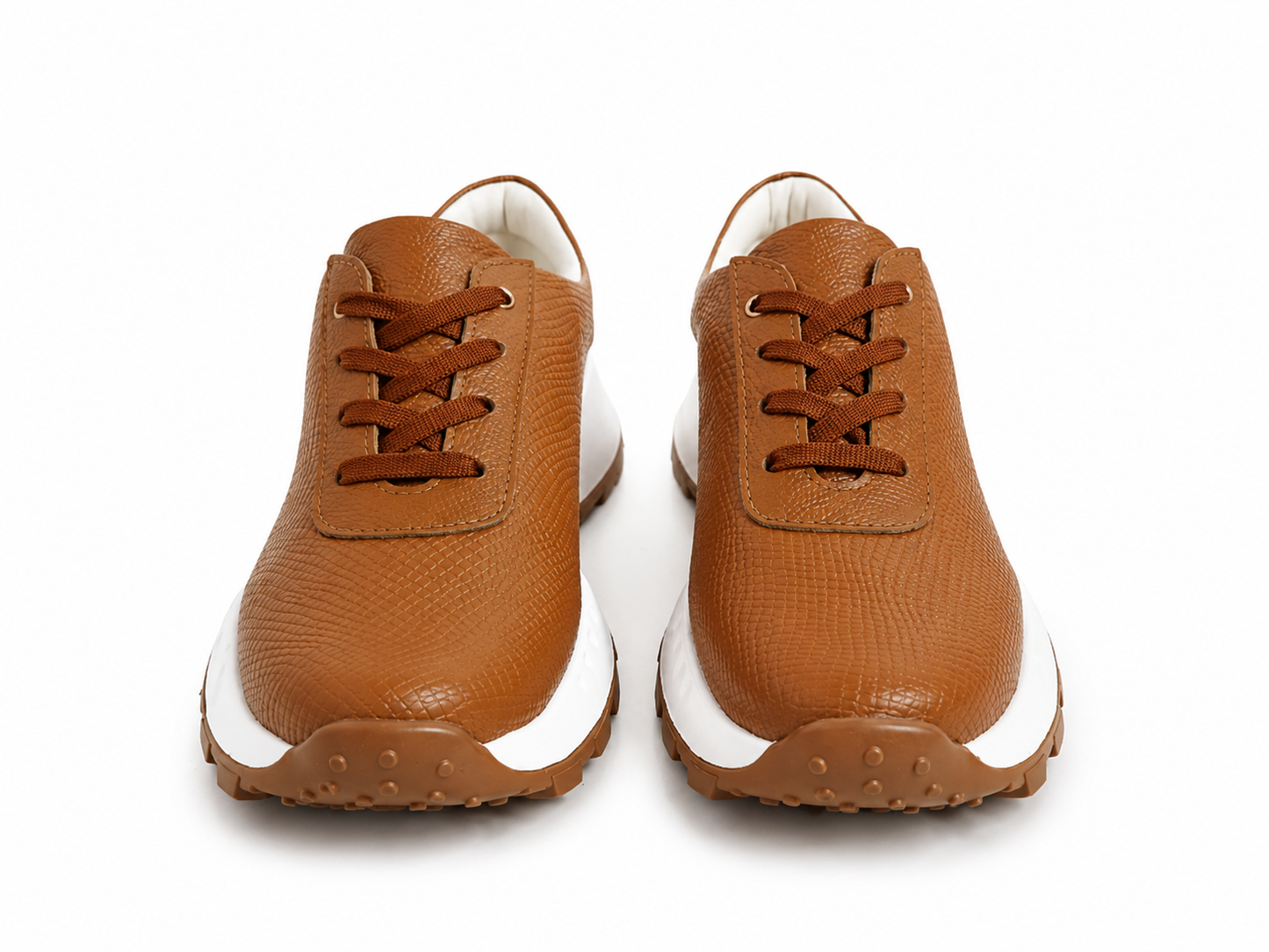 Tenis Sierra miel en cuero