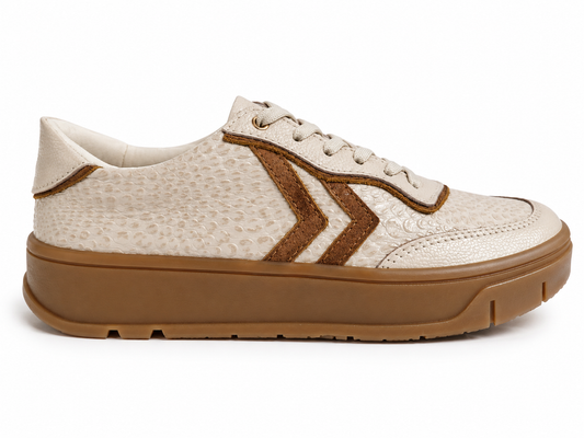 Tenis Horizonte avena en cuero