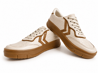 Tenis Horizonte avena en cuero