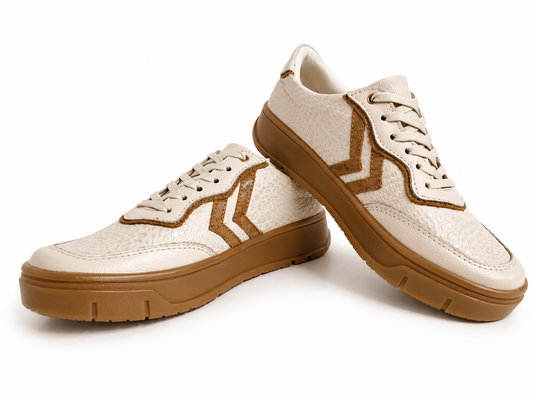Tenis Horizonte avena en cuero