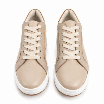 Tenis Sahara avena en cuero